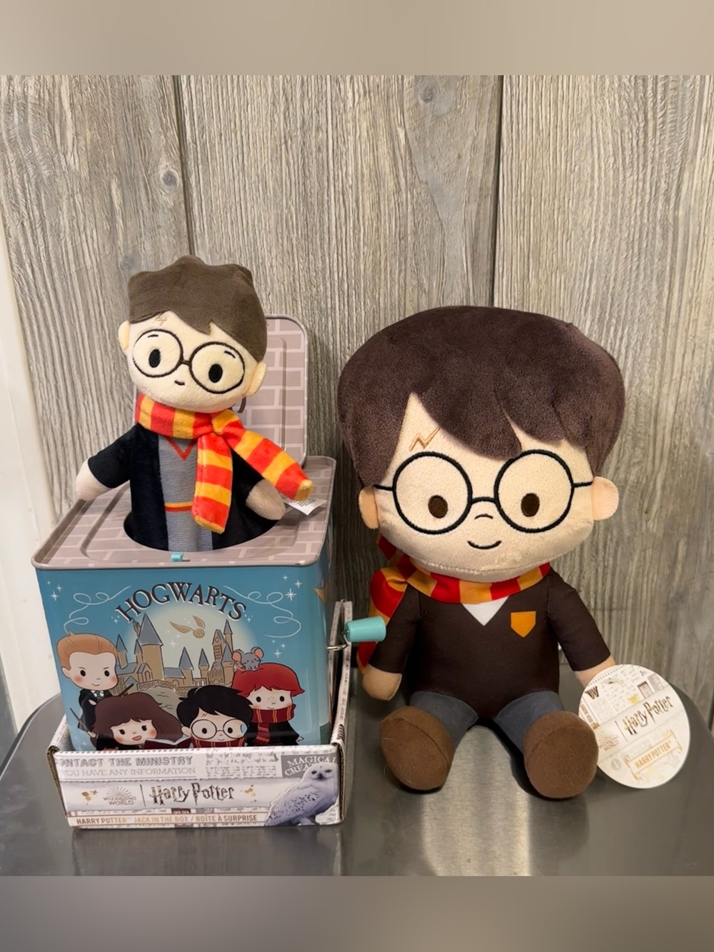 Harry Potter Jack-in-the-Box and plush lot (NWT)